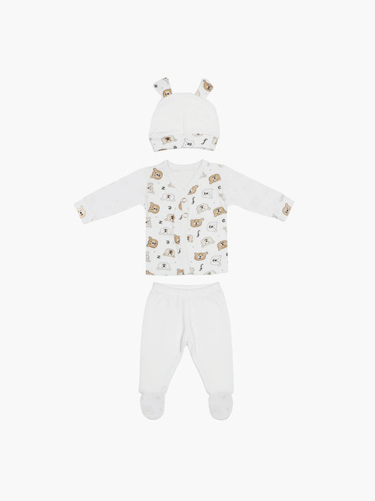 Ajuar 3 Batis PREMATURO Estampado