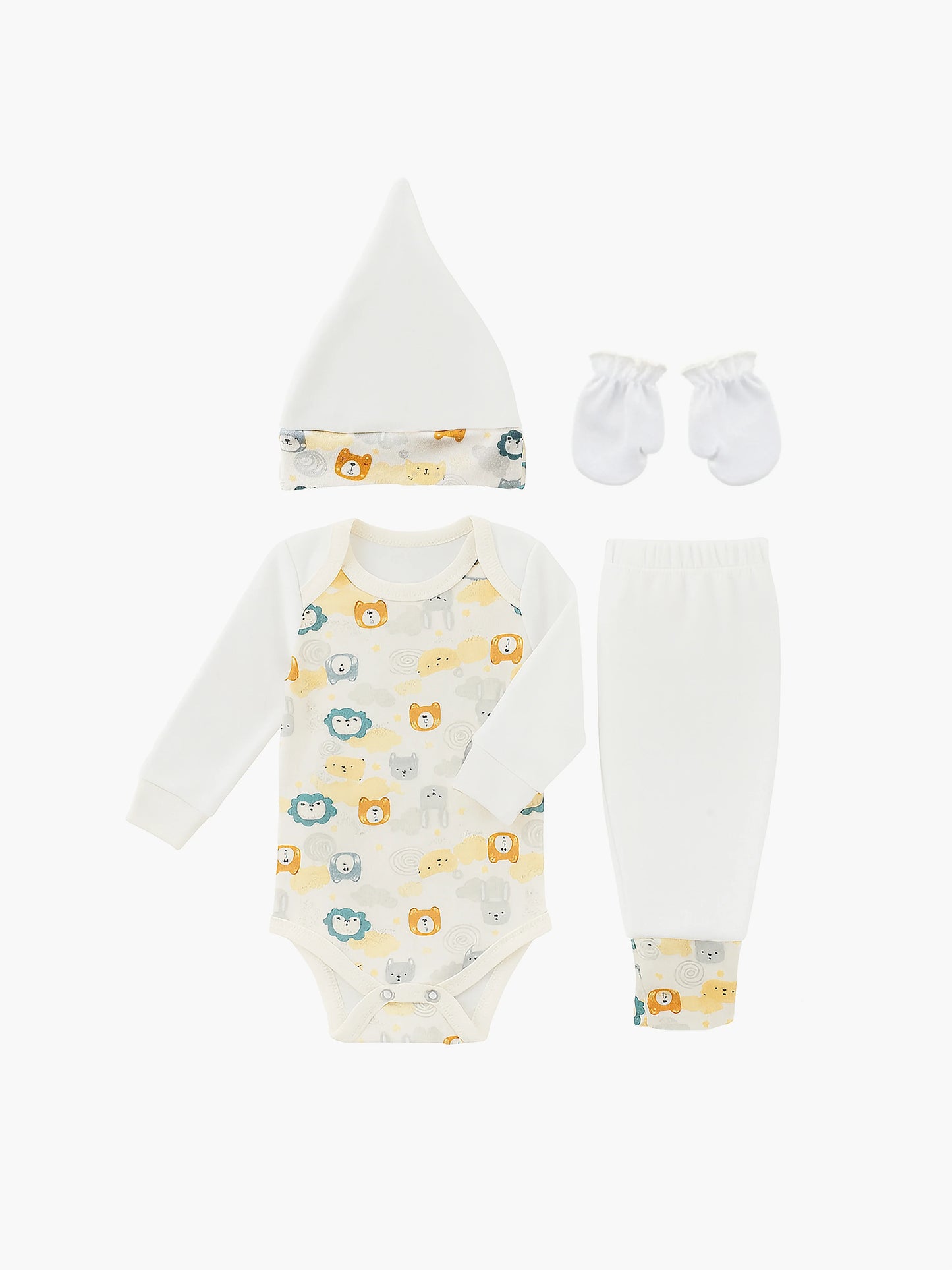 Ajuar 4 piezas Body Americano Estampado
