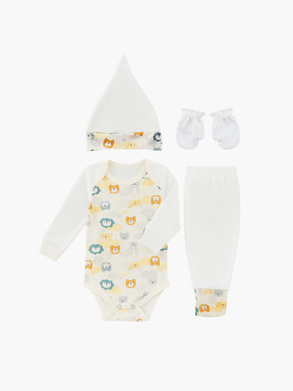 Ajuar 4 piezas Body Americano Estampado