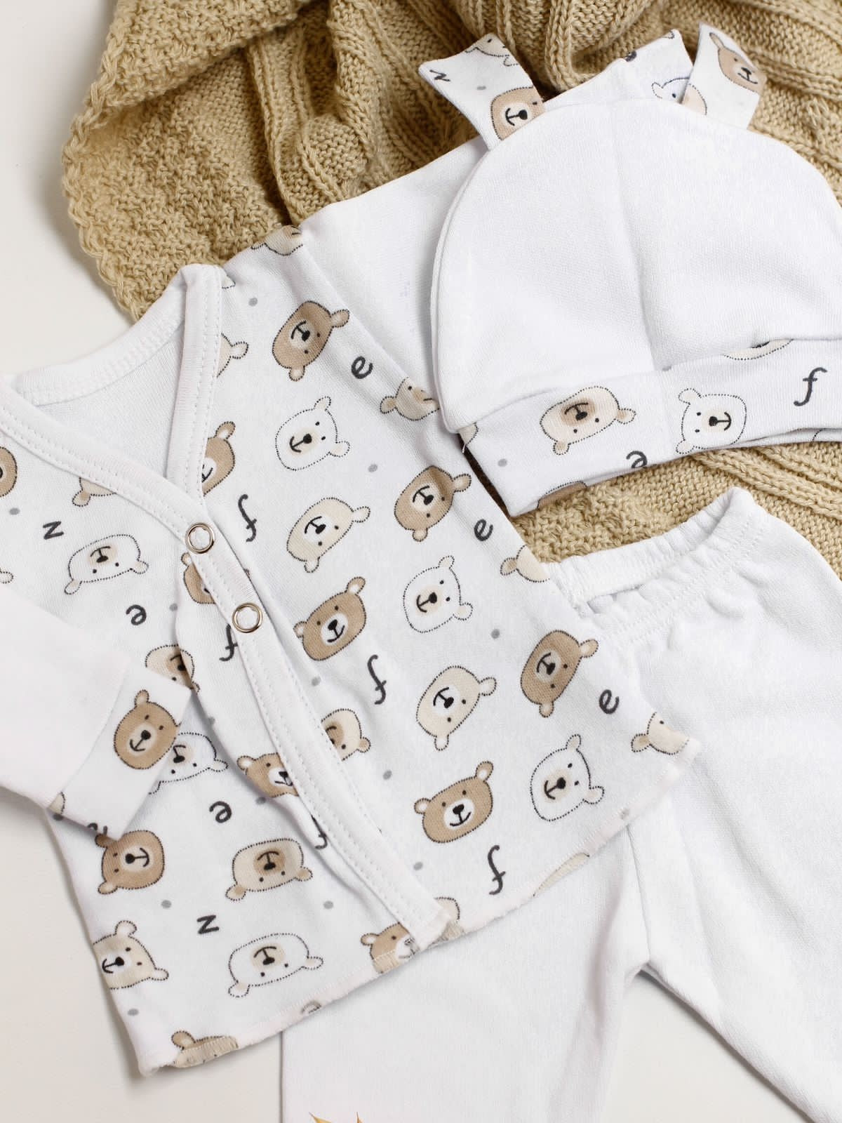 Ajuar 3 Batis PREMATURO Estampado